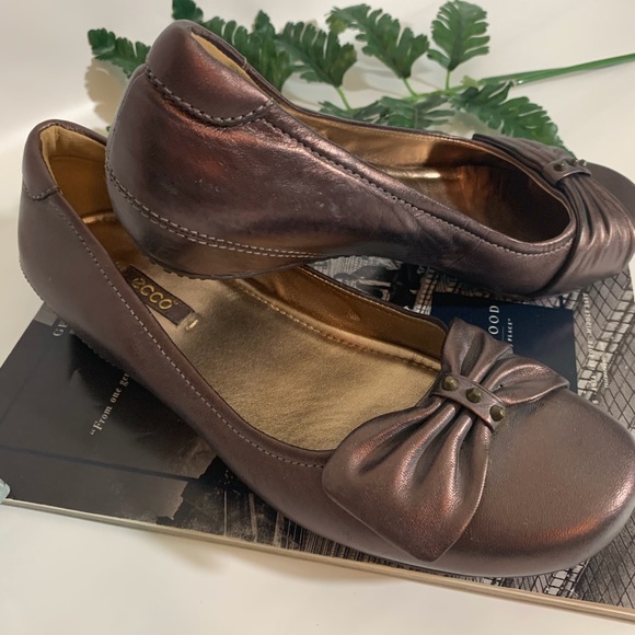 Ecco Flats Women Ballet Bouillon Bow - Picture 2 of 8